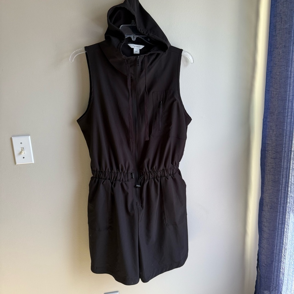 Rae Mode Lightweight Romper Shorts with Hood XL